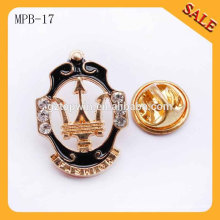 MPB17 wholesale custom promotional gift metal badge enamel lapel pin badge